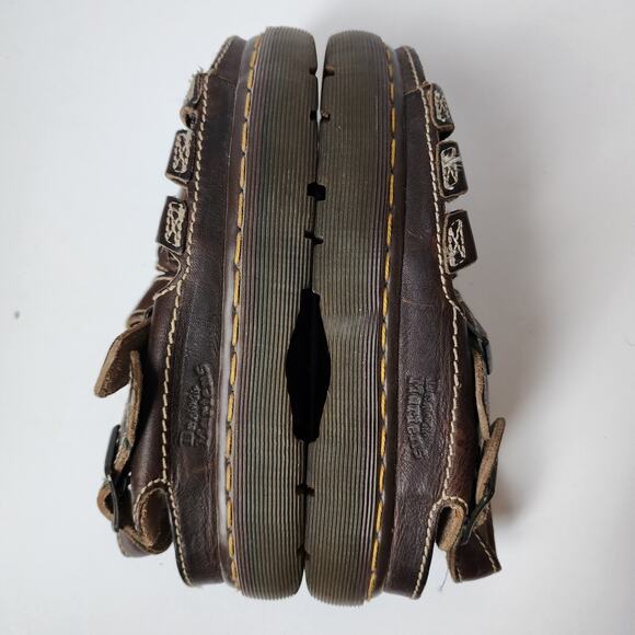 Dr Doc Martens Sandals Womens Size 6 Mens Size 4 Vintage Fisherman Leather 8092 - Picture 8 of 13